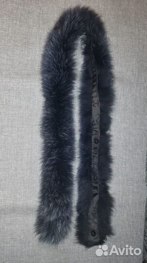 Манжеты и опушка из меха песца