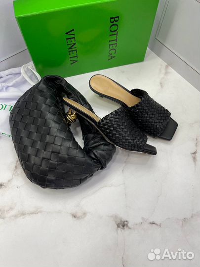 Босоножки мюли Knot bottega veneta