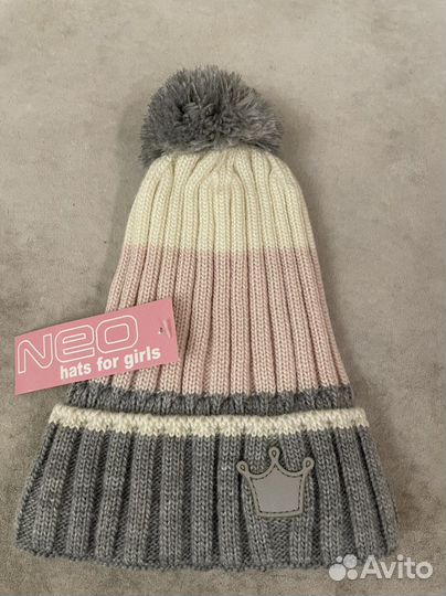 Шапка на флисе новая 52-54