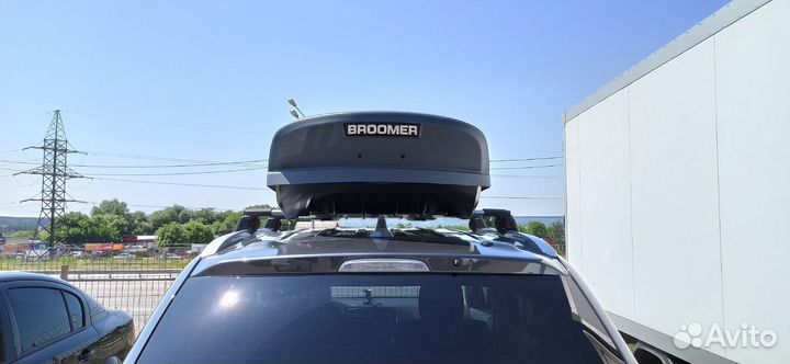 Бокс на крышу Broomer для Mitsubishi Outlander сер