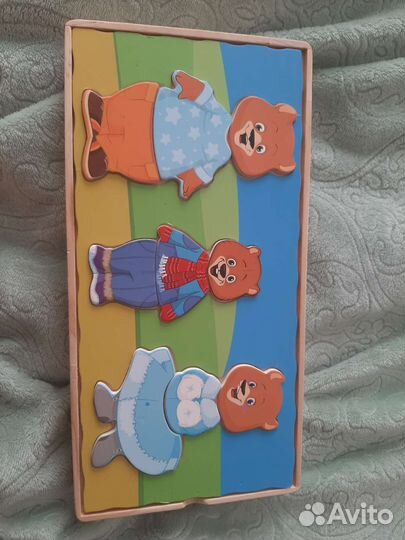 Пазл семья медведей