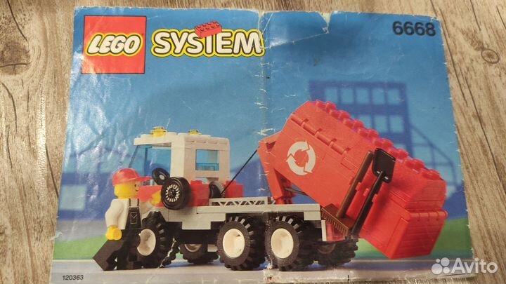 Lego 6668 мусоровоз 90-х town system
