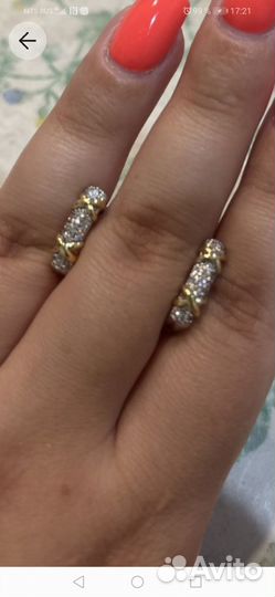 Серьги серебро 925