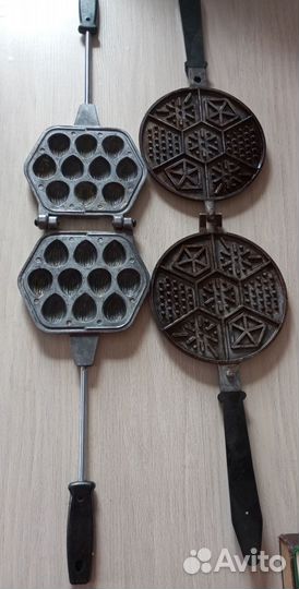 Формы для выпечки вафель и орешков СССР