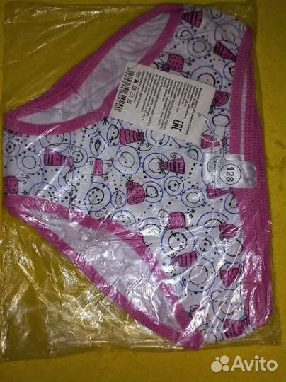 Набор из 2 трусов для девочки на рост 128 Новые