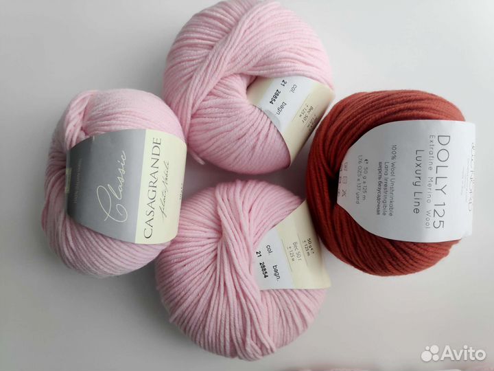 Пряжа меринос casagrande 50гр/125м