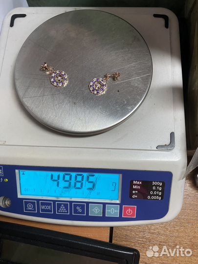 Золотые серьги 585 пробы, 4,98 гр