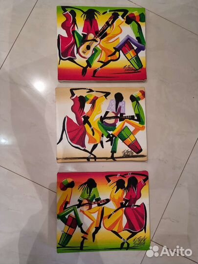 Картина на холсте гуашь