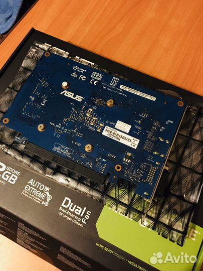 Видеокарта Asus GT 1030 Phoenix 2gb обмен