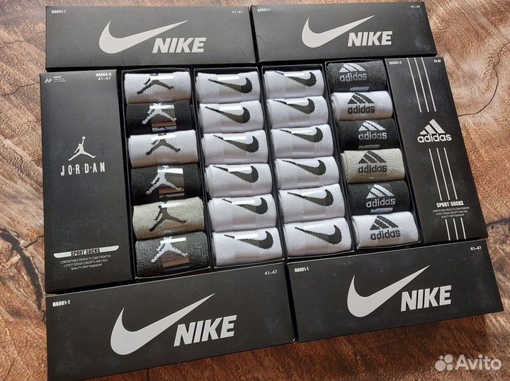 Носки Nike Adidas Jordan качество