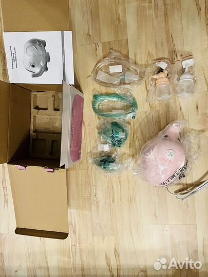 Компрессорный ингалятор (небулайзер) Слоник