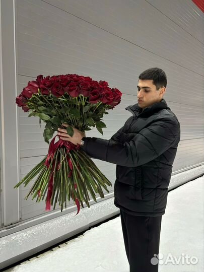 Вау-букет из 101 розы