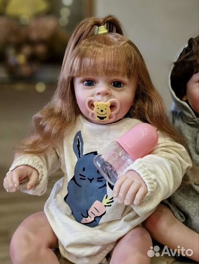 Куклы реборн-улыбашки брат с сестрой