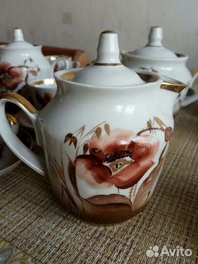 Сервиз старинный чайный кофейный