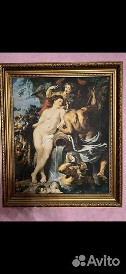 Картина репродукция П.Рубенс Союз Земли и Воды