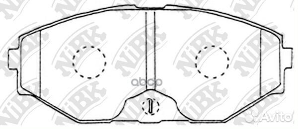 Колодки тормозные дисковые PN2261 NiBK