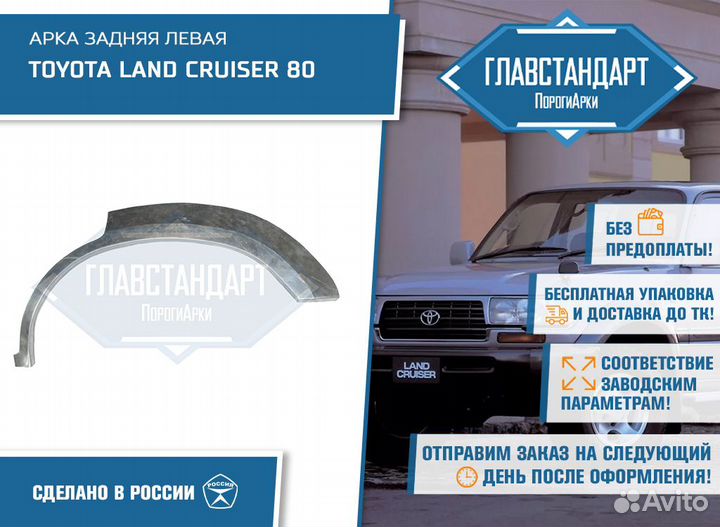 Арка Ленд Крузер 80 левая