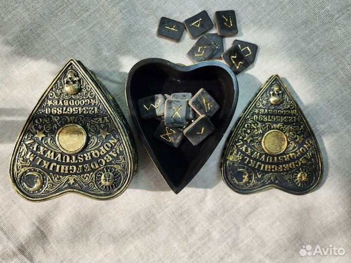 Шкатулка сердце Уиджи, готика, духи, призраки