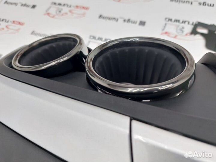 Диффузор с чёрными насадками 53 AMG GLE-Coupe C167