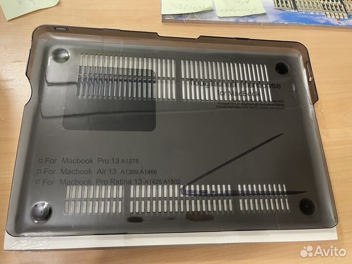 Чехол для macbook pro a1278 (3 штуки комплект)