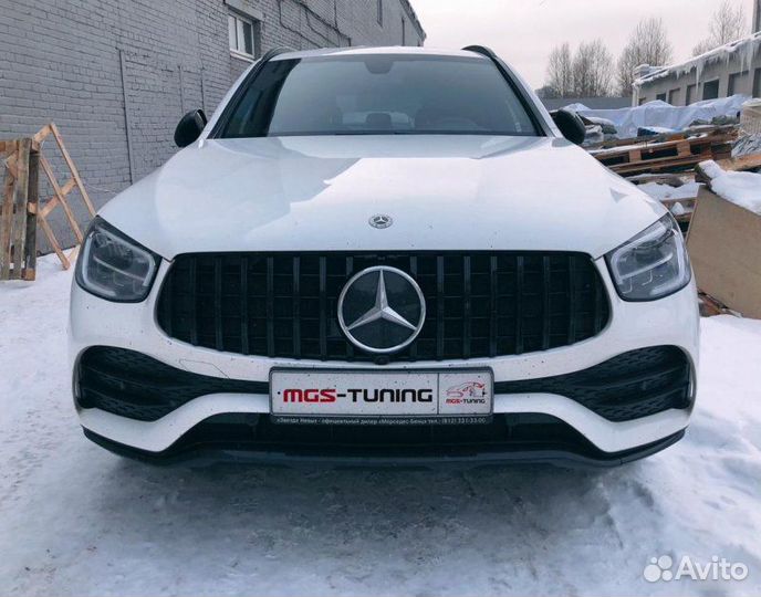 Решетка Mercedes GLC-Class x253 GT Black 2019+