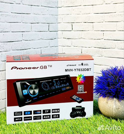 Магнитола pioneer 1din с bluetooth