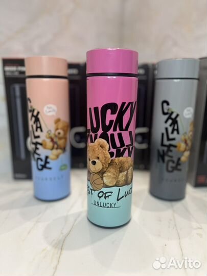 Термос с термометром