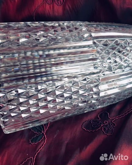 Хрустальная ваза для цветов СССР