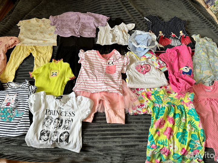 Пакет летней одежды для девочки 80-86
