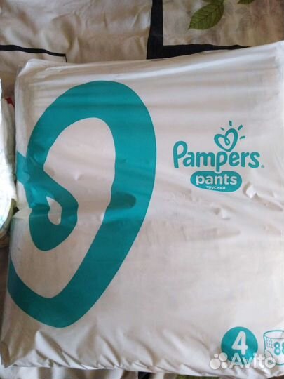 Подгузники трусики pampers 4
