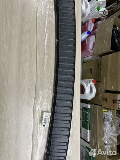 Накладка на задний бампер Гранта защита