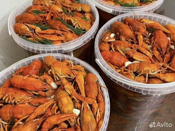Живые и вареные раки