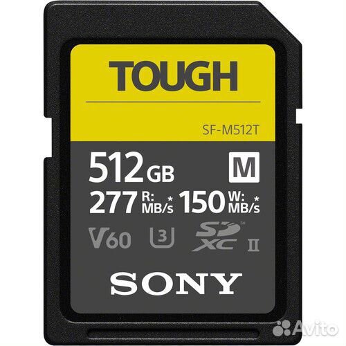Sony 512GB SF-M Tough UHS-II sdxc