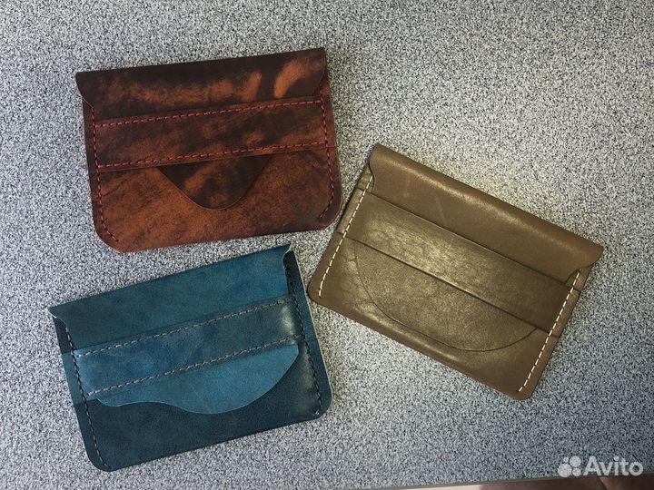 Мини кошелёк из натуральной кожи