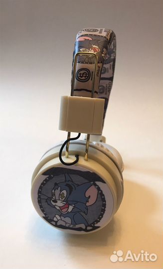 Беспроводные bluetooth наушники Том и Джерри