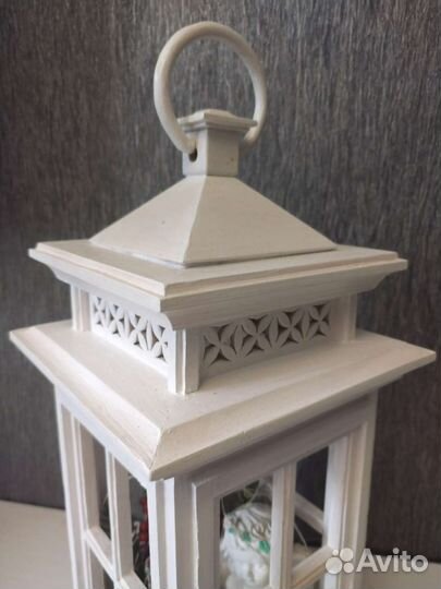 Фонарь из дерева для интерьера