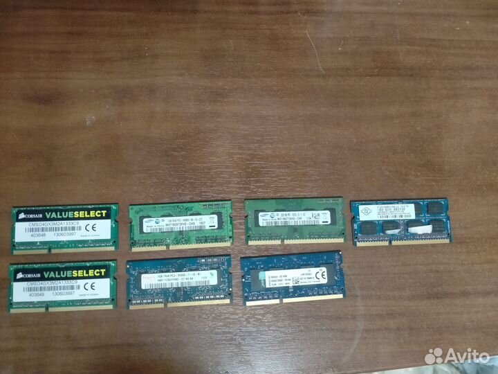 Память для ноутбука sodimm DDR3 2GB 1GB