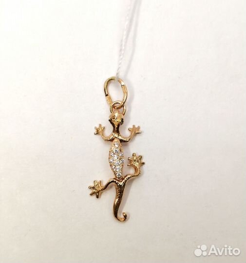 Подвеска с синтетическим камнем Золото