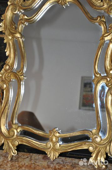 Зеркало Франция дерево антиквариат Луи 15