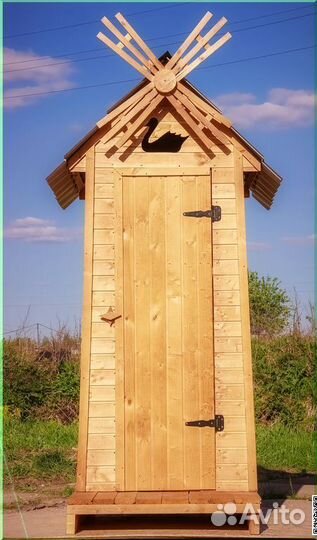 Уличный туалет деревянный JKT228
