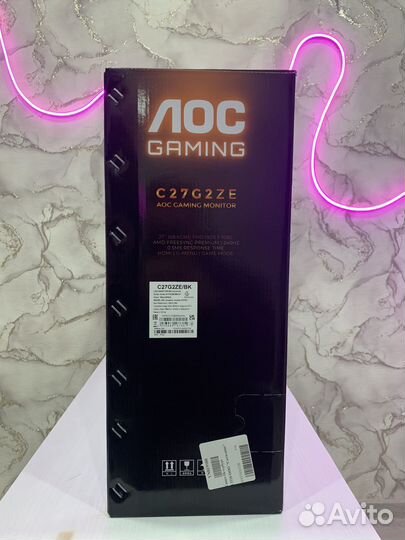 Игровой Монитор AOC gaming 240Hz C27G2ZE