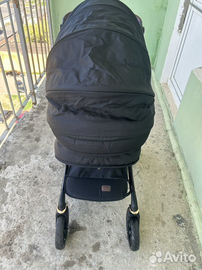 Детская коляска трансформер Luxmom 3в1 черная