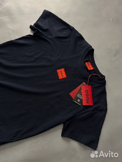 Футболка Hugo Boss темная мужская