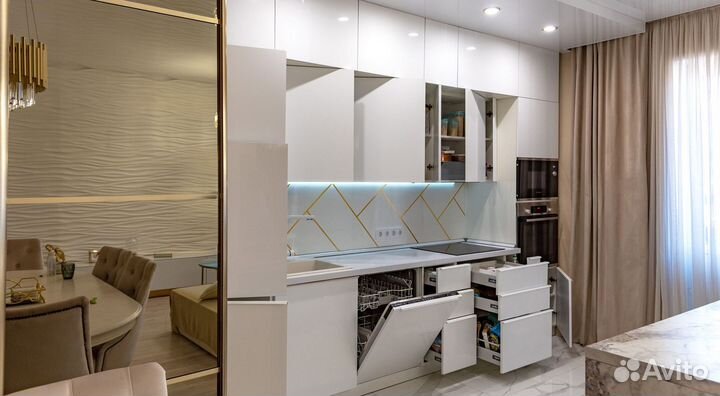 Кухня Мария угловая и прямая