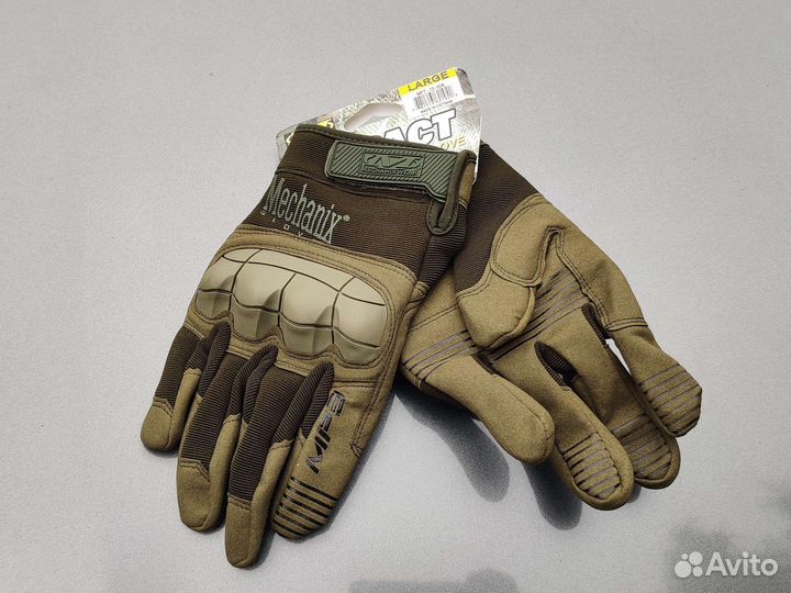Тактические перчатки Mechanix M-pact 3, olive