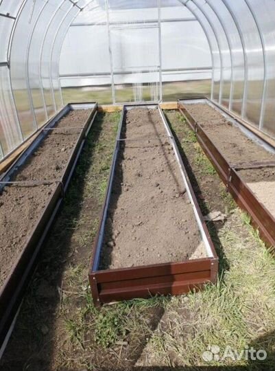 Грядка оцинкованная 1м х 3м х 22см