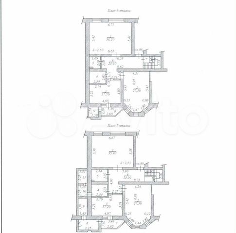 5-к. квартира, 223,5 м², 6/7 эт.