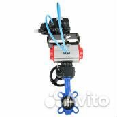 Затвор дисковый поворотный DN.ru GGG50-316L-epdm Ду150 Ру16, чугун GGG50, диск - сталь 316L, epdm, с