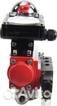 Кран шаровой DN.ru BV3232P(4pc) -SP-3WL-T-ISO-H Ду15 Ру63 стандартнопроходной трехходовой L-тип, нер