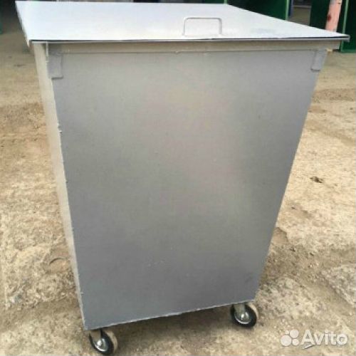 Контейнер для мусора 0.75 м3 на колёсах, с крышко